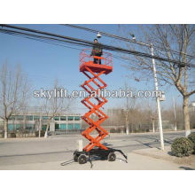 Machine d&#39;ascenseur hydraulique mobile de 12m